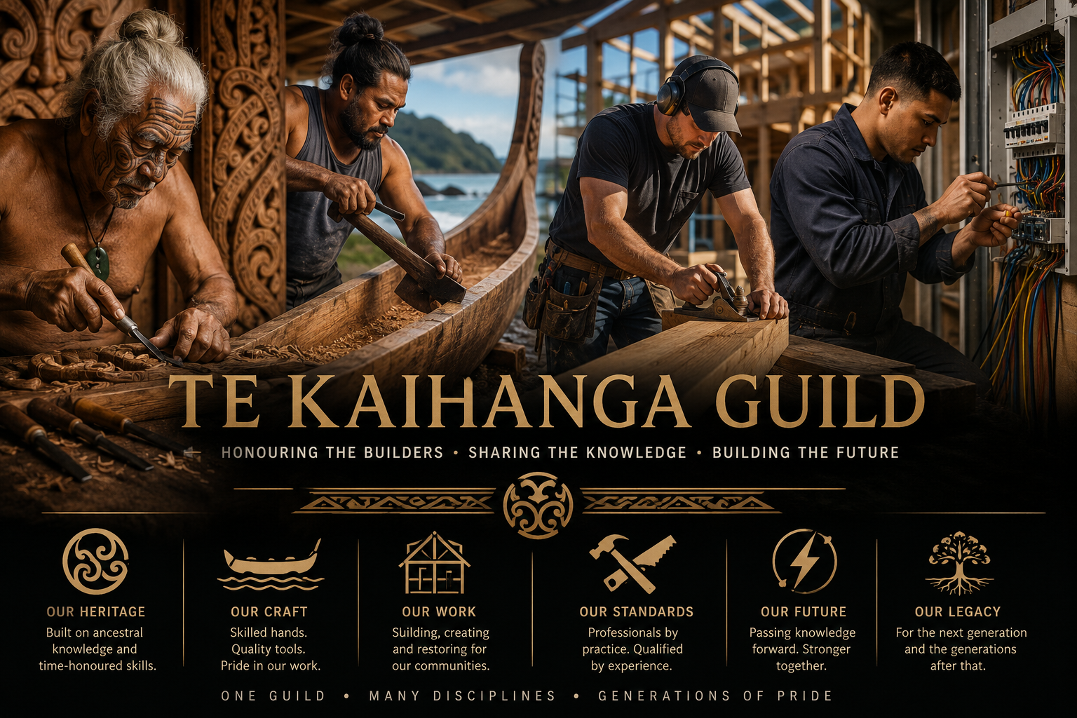 Te Kaihanga Guild Banner