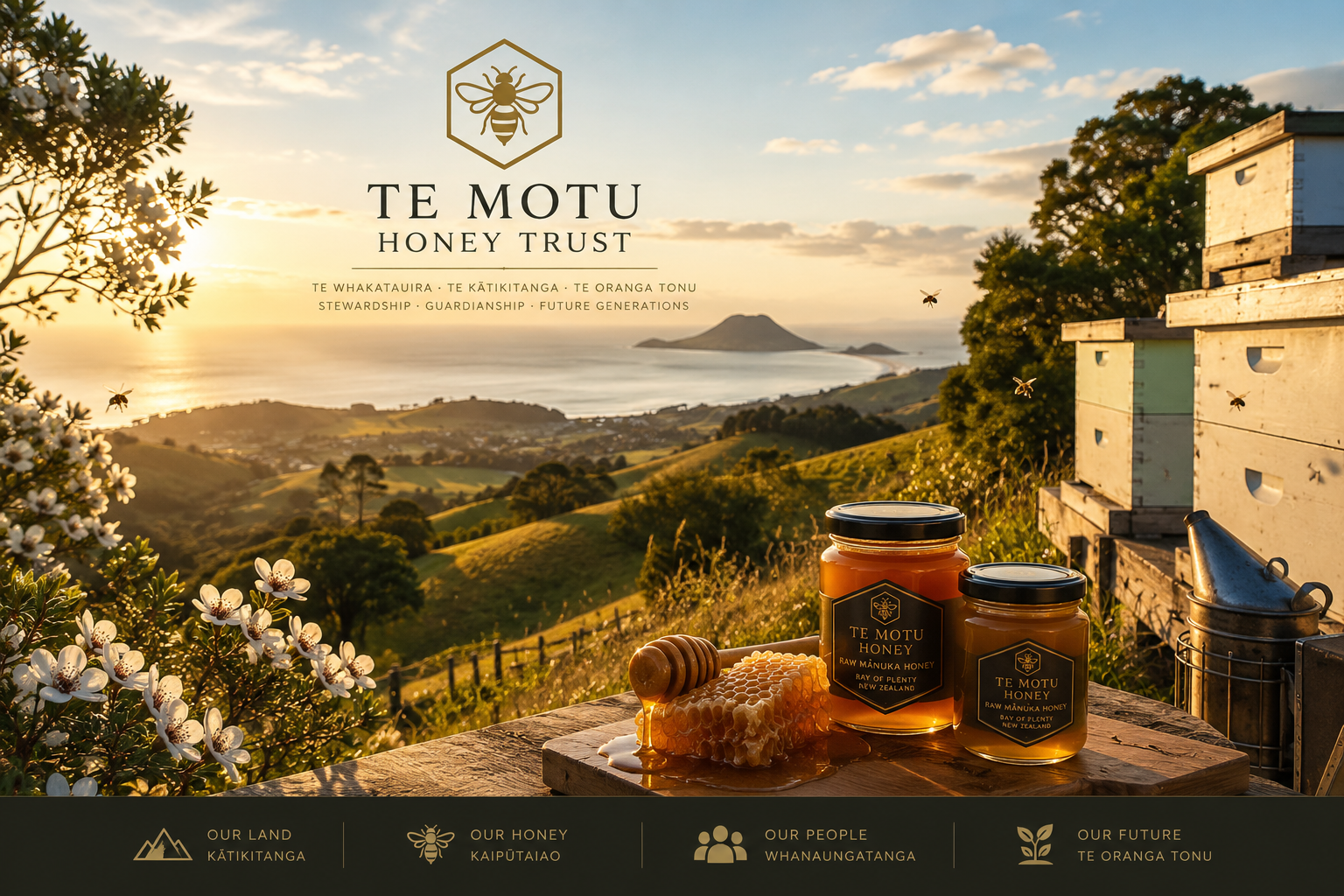 Te Motu Honey Trust Banner