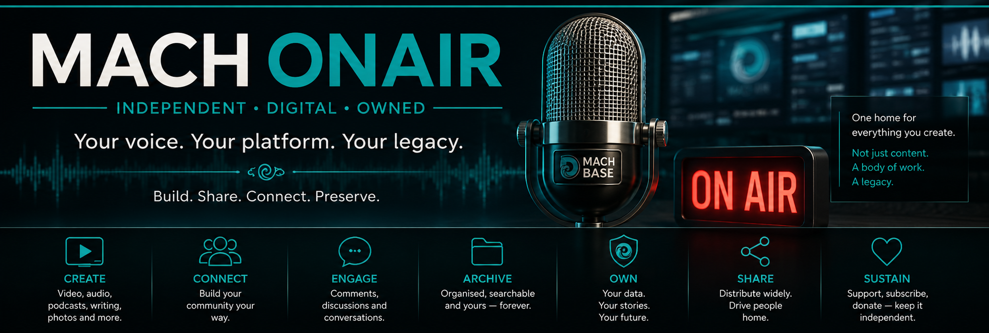 MACH ONAIR — Your voice. Your platform. Your legacy.